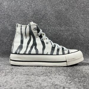 Converse Chuck Taylor All Star Hi 569005C Women’s Sz 7.5 Zebra Skate Shoes Used